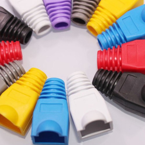 20x RJ45 8P8C Network Cable Connector Adapter Cover Cap / Boot for CAT 5/5e/6-qj - Afbeelding 5 van 6