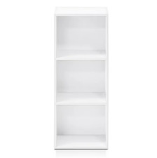 3 - Tier Open Shelf Bookcase, White Color - 12" W x 31.5" H x 9.3" D