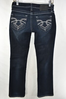Big Star Casey K Slim Boot Cut Low Rise Jeans Womens Size 26R Blue  28x32