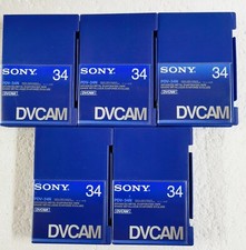 5 SONY PDV-34N PROFESSIONAL DVCAM VIDEO TAPE