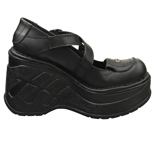 New Rock Neo Cuna Sport Hashtag Womens Platform Boots in Black - 7 UK - Picture 5 of 8