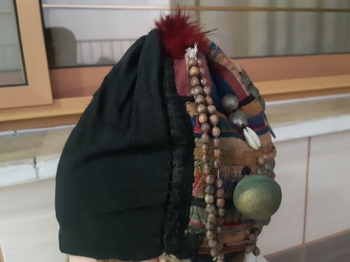 VINTAGE OLD AKHA(EKAW) Hill Tribe Head Dress Hat Thailand Hill Tribe Women. - Picture 8 of 12