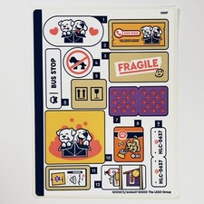 LEGO STICKER SHEET 41741 Dog Rescue Van Friends Decals Stickers