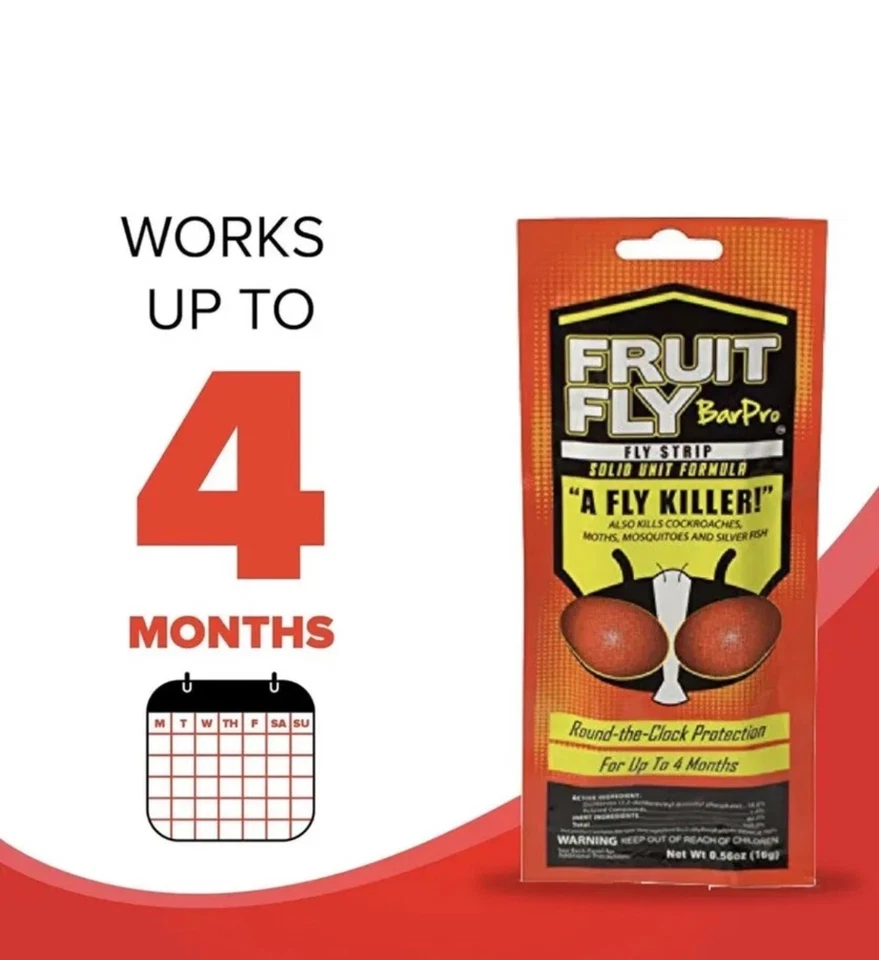 Tiras FruitFlyBarPro (paquete de 10) mejores que las trampas para moscas previenen hasta 4 meses Foto 4 de 4