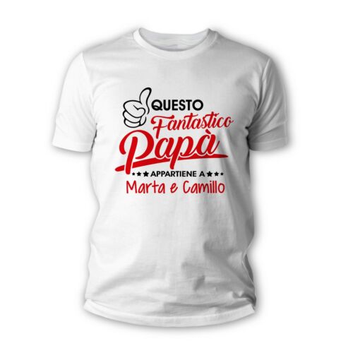 Tshirt Festa del Papà - Questo Fantastico Papà è di... - idea regalo personaliz - Photo 14/15