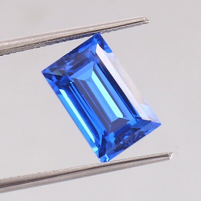 AAA Natural Ceylon Cornflower Blue Spinel Baguette Loose Gemstone Cut 7.60 Ct