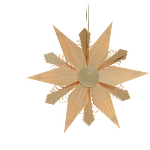 Pendenti Albero Stella di Legno Con Spanstern Ø13cm Nuovo Ciondolo Gioiello IN - Foto 2 di 2