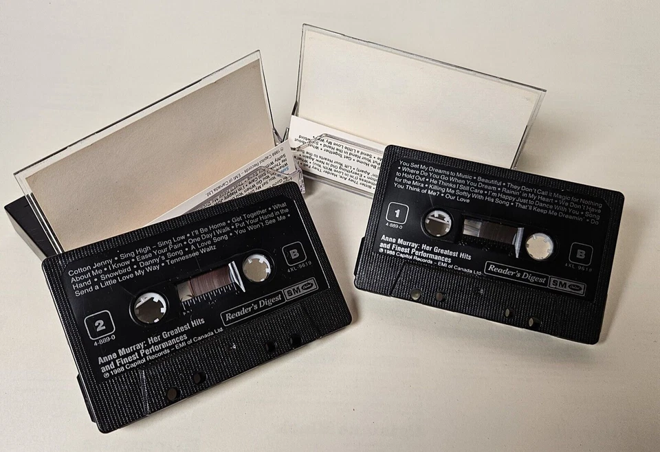 Anne Murray Her Greatest Hits and Finest Performances 1 & 2 Cassette Tapes 1988 Foto 3 de 4