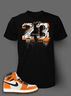 23 Get On My Level Graphic Tee Shirt To Complement Jordan 1 Orange Bred Sneaker