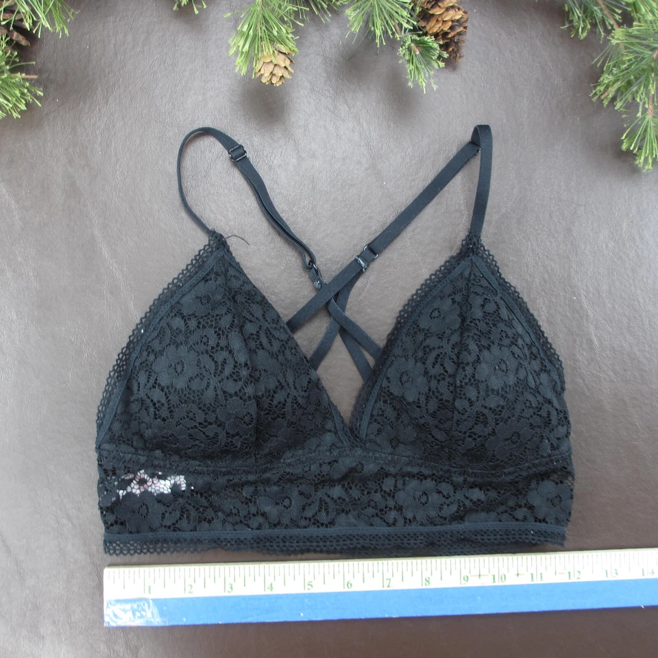 Бюстгальтер Xhilaration размер S черный кружевной беспроводной пуловер без подкладки - Изображение 2 из 4