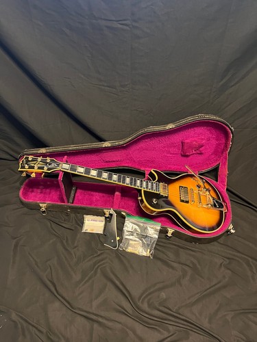 1976 Gibson Les Paul Custom Tobacco Sunburst LP-Bigsby W/OHSC - Picture 3 of 24