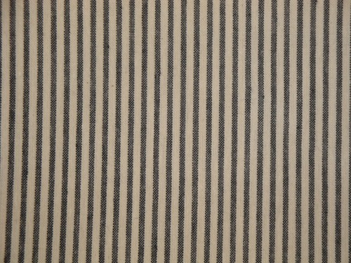 Diamond Textiles Black Cream Stripe Woven Cotton Homespun Sewing Fabric - Picture 5 of 9