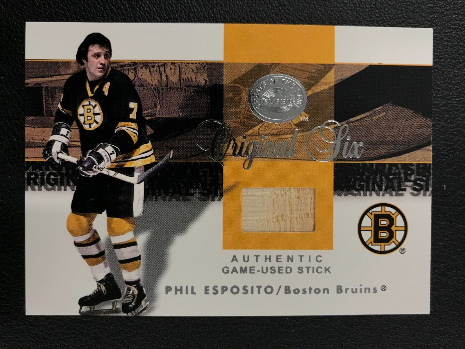 2001 Fleer Greats of the Game Phil Esposito Game-Used Stick Relic No Reserve
