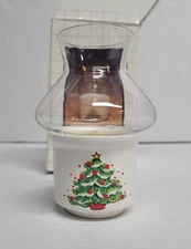CHRISTMAS CANDLE HOLDER WITH GLASS DOME #F37044 CLOVER - Strawbridge & Clothier