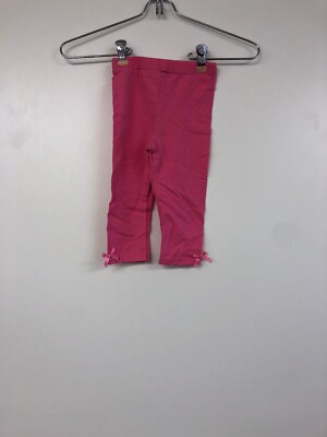 Hudson Baby Girl Cotton Leggings Pack, Pink/Blacl 9-12 Months