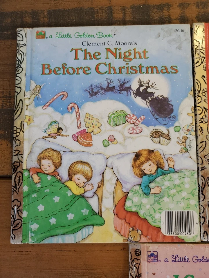 Lot Of 5 Little Golden Books Christmas RUDOLPH, Sesame Street, Elf, Holidays - Image 2 of 4