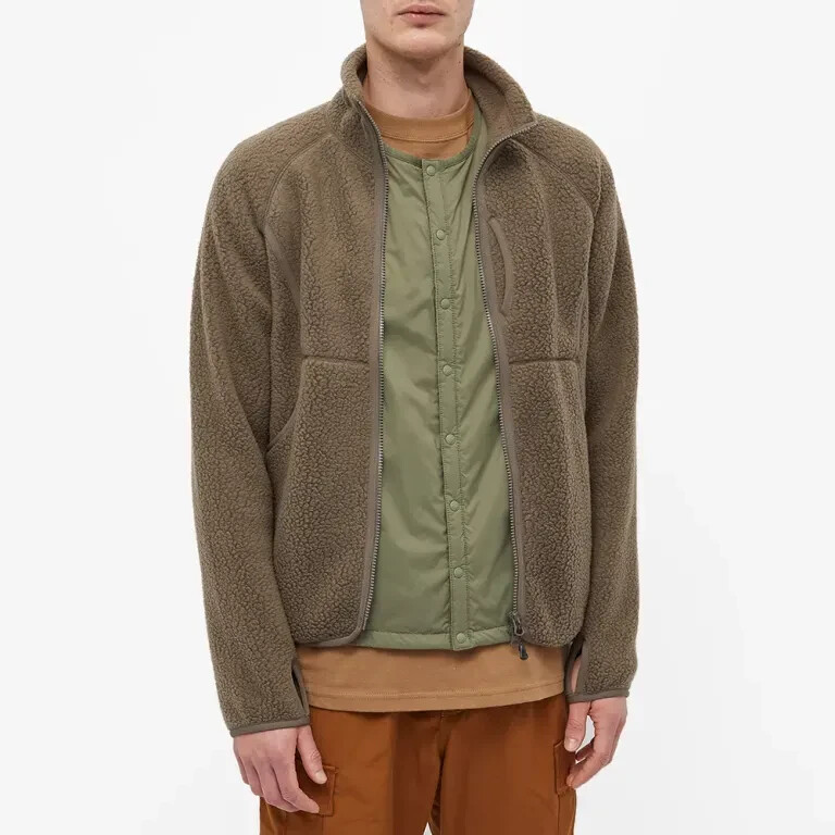 thermal boa fleece jacket