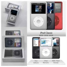    NEW Sealed Apple iPod Classic 7th Generation 120GB/160GB/256GB/ 512GB /1TB