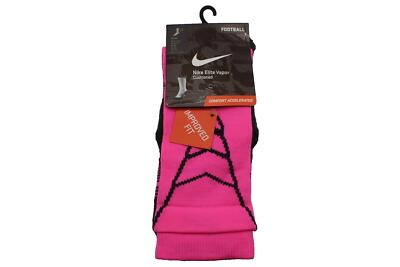 Nike Elite Vapor Football Crew Socks Pink/Gray Size S 4-6 Women's (YTH  3Y-5Y)