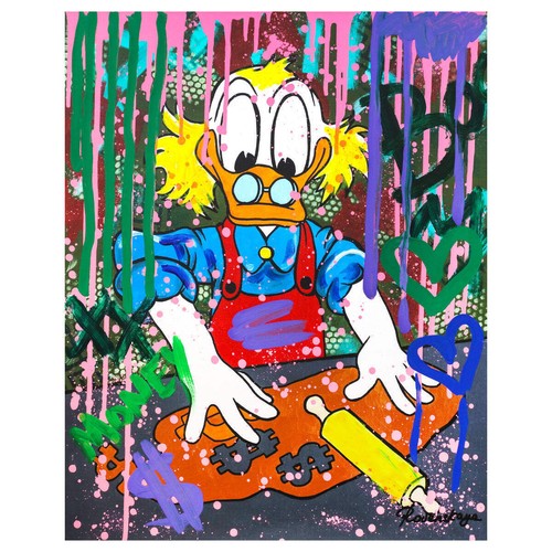Nastya Rovenskaya- Mixed Media "Making Dough"