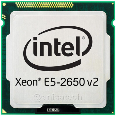 Intel Xeon E5-2650v2 2,60GHz Eight-Core 8-CORE CPU SR1A8 TURBO 3,40GHZ 100% OKAY