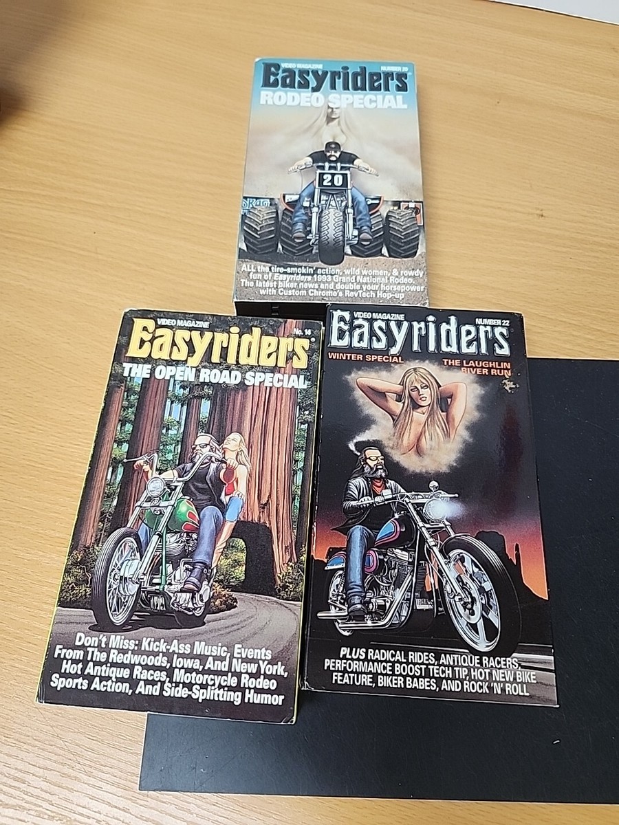 3) Easyriders Vhs The Open Road Special, Winter Special, & Rodeo 