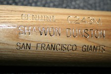 SHAWON DUNSTON GAME MODEL LOUISVILLE SLUGGER WOOD BAT SAN FRANCISCO GIANTS