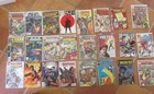 LOT OF 24 COMIC BOOKS- DEFENDERS, NIGHTWING, MARVEL, HULK, CONAN, VECTOR, VTG