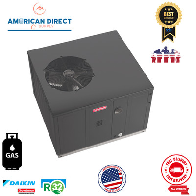 4 Ton Goodman Gas Package Unit R32 Air Conditioner 14.3 SEER 81% AFU 60K BTU