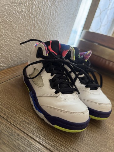 Nike Air Jordan 5 Retro Alternate Bel-Air 2020 Size 12C White Purple DB3335-100 - Picture 5 of 7