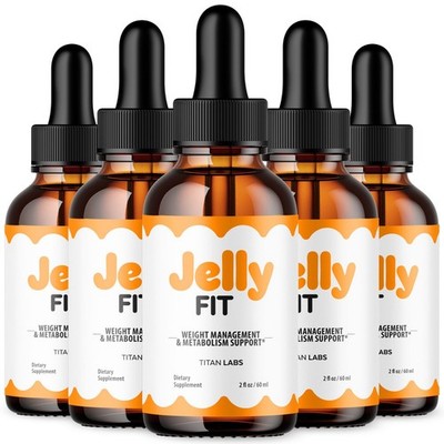 (5 Pack) Jelly Fit Drops Advanced Health & Fitness Formula JellyFit 150 Servings