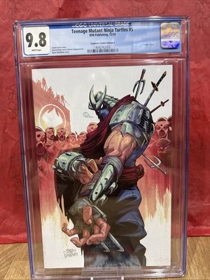 TEENAGE MUTANT NINJA TURTLES #5 RYAN SMALLMAN VIRGIN LTD 600 Cgc 9.8 Graded