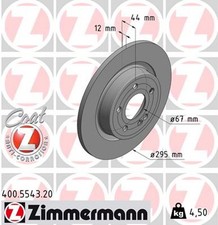 2x Bremsscheibe COAT Z ZIMMERMANN 400.5543.20 f&uuml;r MERCEDES KLASSE CLA X118 W247