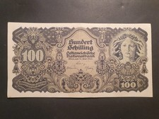 Old Banknote - 100 Shillings - Austria - 1945