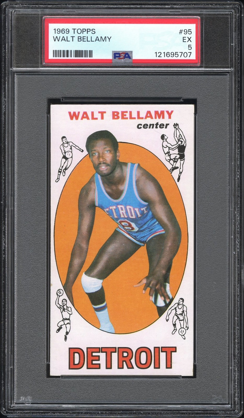 1969 TOPPS #95 WALT BELLAMY PSA 5