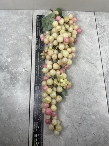 Faux Artificial Red And Green Grapes Large 20” Plastic Rubber Frosted - Picture 2 of 5