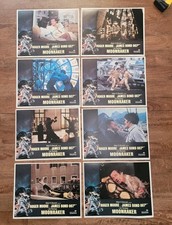 James Bond 007 Moonraker 1979 Juego completo de 8 tarjetas de vestíbulo Roger Moore 11x14"