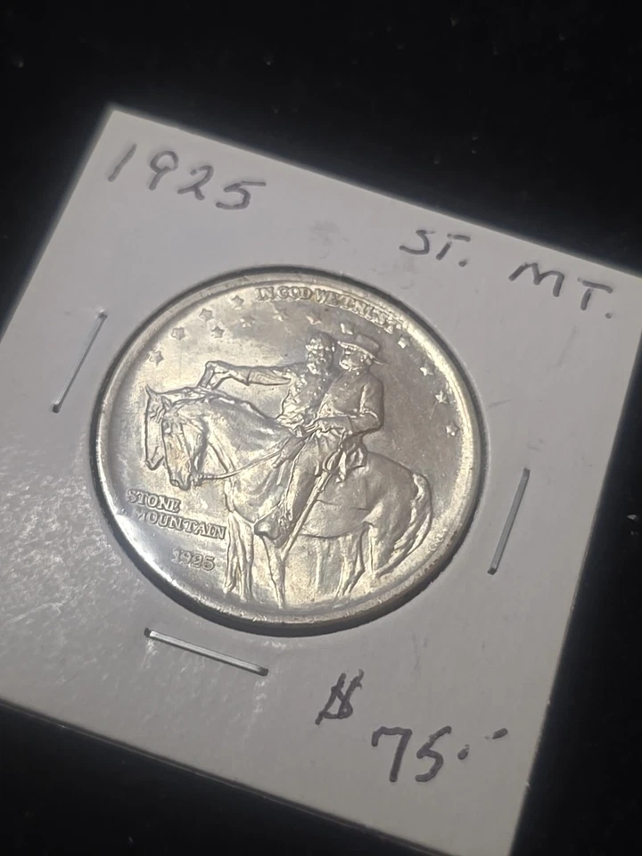 us commemorative 1925 Stone Mountain Silver Half Doller GEM! - Image 2 of 2