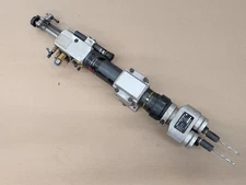 SUGINO PNEUMATIC SELFEEDER TWIN DRILL HEAD CHUCKING CAP SFC-13250 & 2DC-2075APU