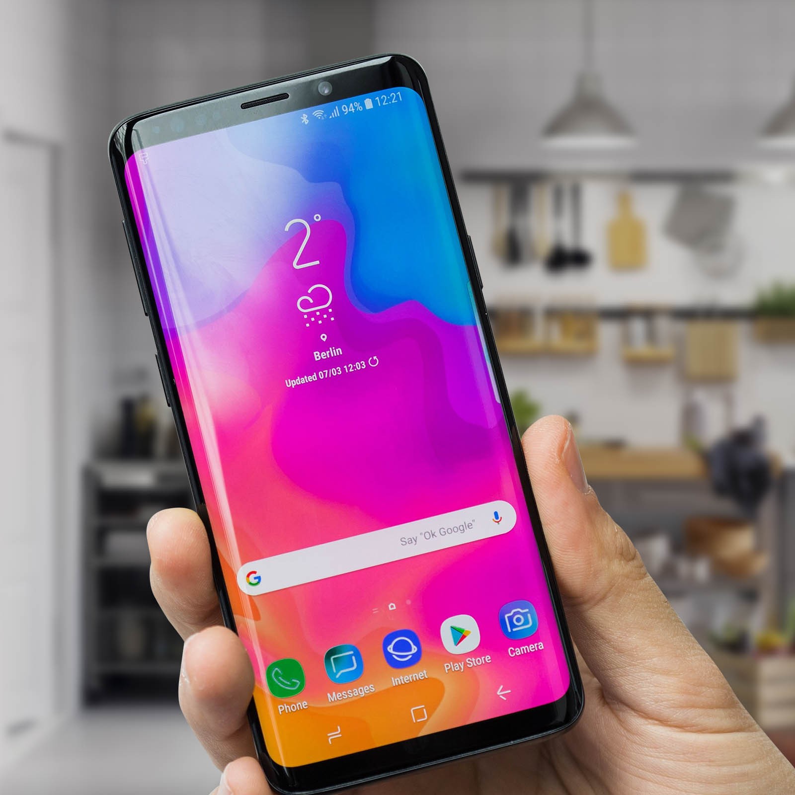 Écran LCD et vitre tactile pour Galaxy S9 Plus noir avec châssis de remplacement - 3
