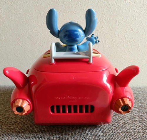 Stitch Red Spaceship Popcorn Container Bucket Tokyo Disney Resort Limited Used - Picture 4 of 8
