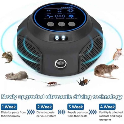 4 in 1 Ultrasonic Mouse Repeller Pest Blocker Rat Deterrent Rodent Repellent US