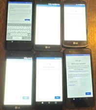 Lote de 6 teléfonos inteligentes LG Rebel 2 Rebel 2 SP200 Zone Phoenix 4 y 3 rotos envío rápido