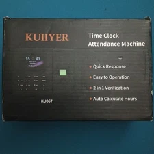 Kuiiyer Ku067 Time Clock Biometric Records Employee Attendance Machine