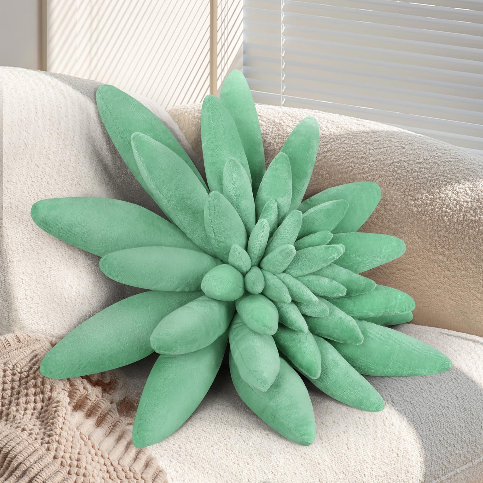 Throw Pillows, Pillow - Hand-Stitched Plush Decorative Throw Pillow, 3D Plush...