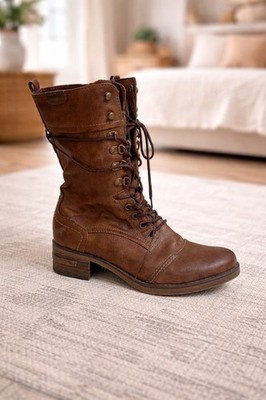 Mustang Schnürstiefel Winterboots Gr. 37   gefüttert   sehr guter Zustand