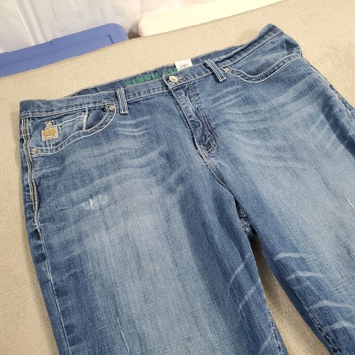 Cinch Grant Jeans Herren 40x34 Blau Boot Cut Relaxed Fit Faded Dark Wash Denim - Bild 2 von 13