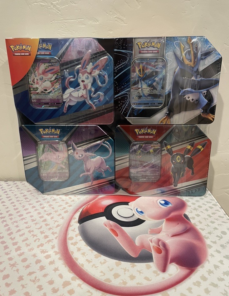 NEW-Pokemon Costco 4 Tin Bundle- Umbreon, Sylveon, Espeon, & Empoleon-  SEALED | eBay