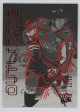 2025-26 Upper Deck Fleer Ultra Outlining Red 22/99 Aliaksei Protas #OL27of30 2ld