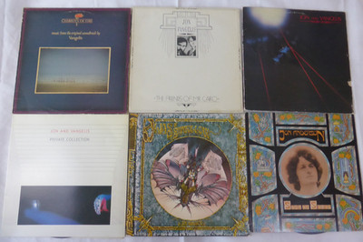 Lot: 6 x JON ANDERSON/VANGELIS LPS - OLIAS/SHORT STORIES/CHARIOTS/MR CAIRO/SEVEN